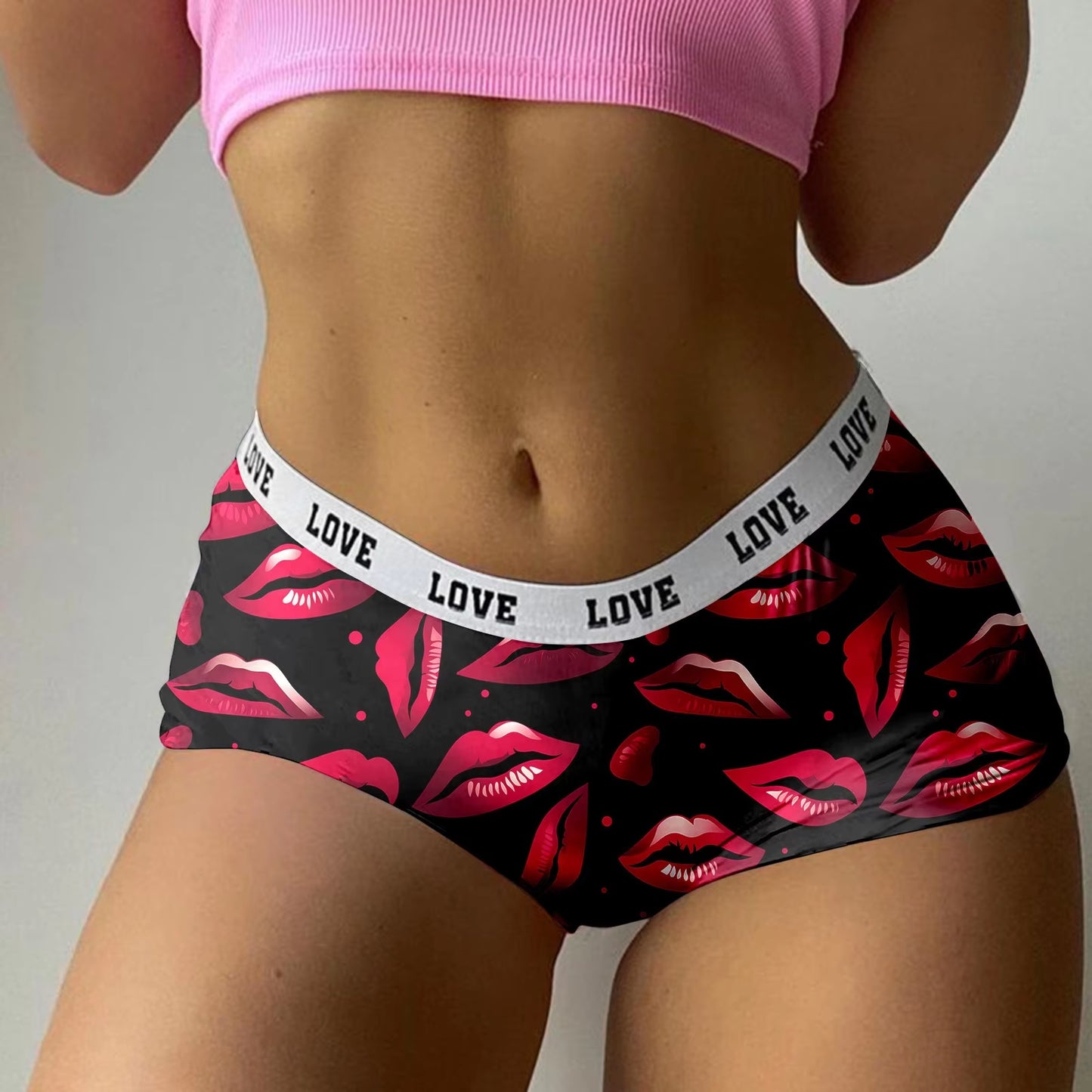 Sexy Panties Womens Underwear Red Valentine'S Day Lingerie Briefs Breathable Push up Thongs Ladies Comfortable Intimate