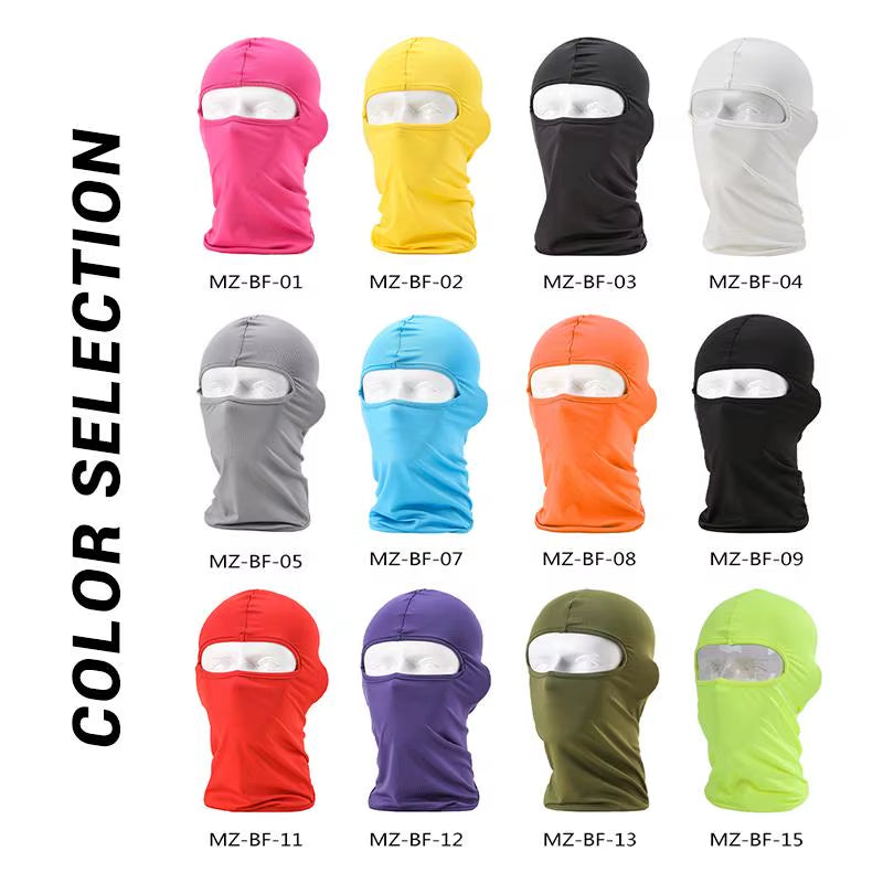 Black Motorcycle Face Mask Moto Balaclava Winter Mask Face Shield Cycling Motorcycle Mask for All Seasons,12 Colors