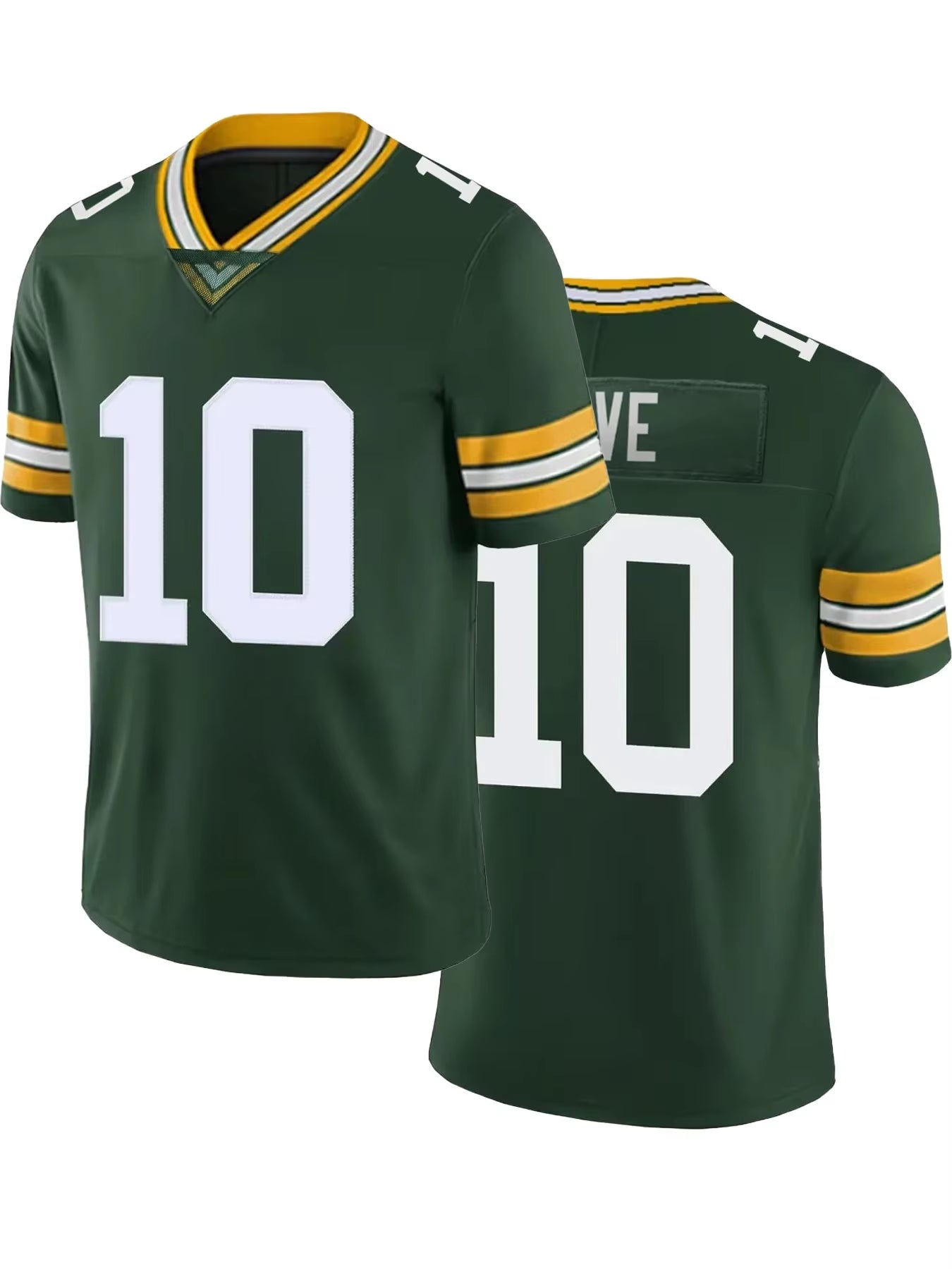 American Football Jersey Training Wear Embroidered Stitched Rugby Uniform Green Bay Jordan Love #10 Packers Men'S Clothing